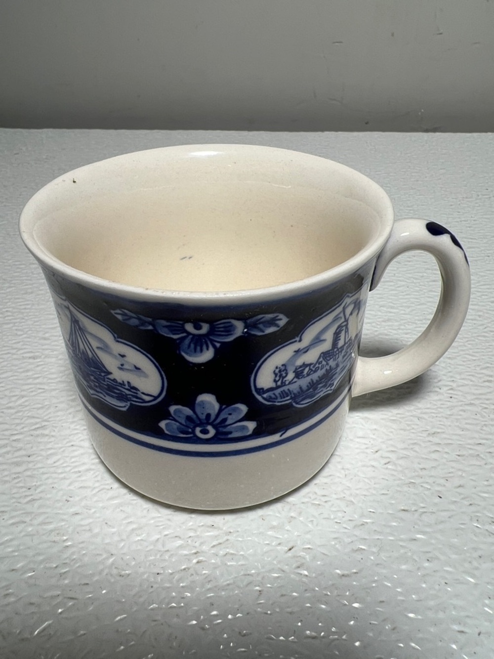 Vintage Holland Delft Blue Mug Hand Painted 2007